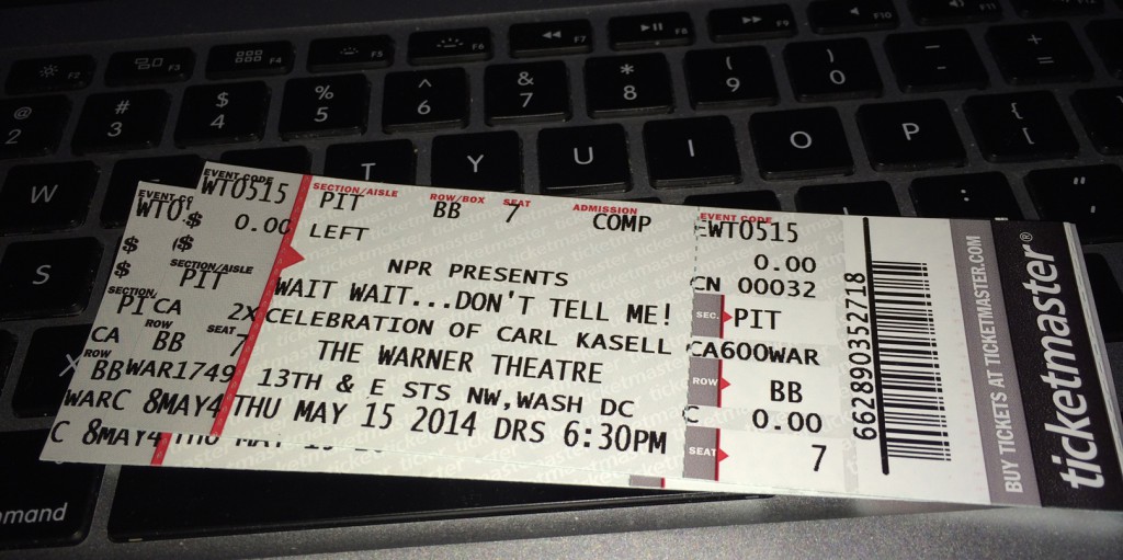 Tickets to Wait Wait... Don't Tell Me! at the Warner Theatre